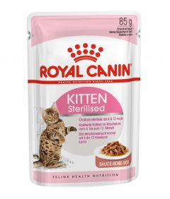 Royal Canin Kitten Sterilised in Gravy Wet Cat Food 85g Pouch