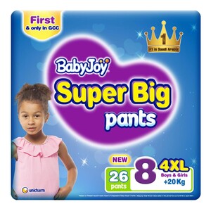 Baby Joy Super Big Pants 8 4XL 26 Pieces