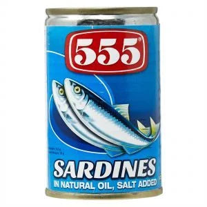 555 Sardines In Natural Oil Salt Added 155G