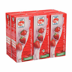 Al Ain UHT Strawberry Milk 180 ml