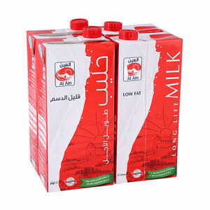 Al Ain Long Life Milk 1 L Ã— 4 Pack
