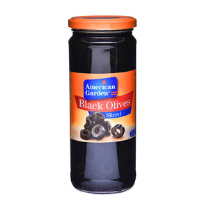 American Garden Sliced Black Olives 450 g