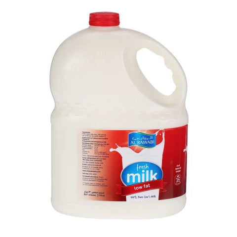 Al Rawabi Fresh Milk Low Fat 3L