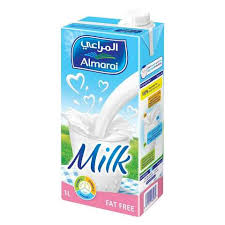 Almarai Uht Milk Fat Free W/Vitamin 1Ltr