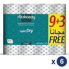 Alokozay Bathroom Tissue 200X2Ply(9+3)