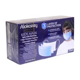 Alokozay Kids Face Mask Blue 25Pcs