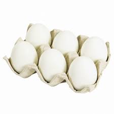 Alrabya White  Eggs 6Pcs