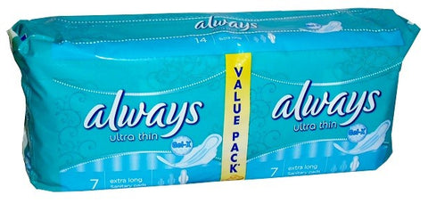 Always Ultra Thin 7 Pads Value Pack