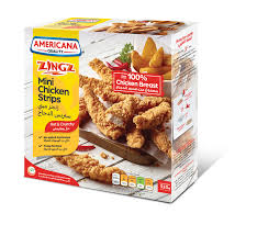 Americana Chichen Mini Strips Hot 320Gm