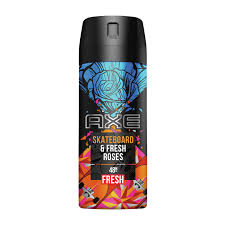 Axe Skatebord & Fresh Rose Body Spray 150Ml