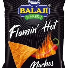Balaji Flamin Hot Nachos Wafers 140G