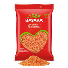 Bayara Red Whole Lentils 400Gm