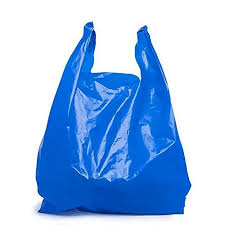 Blue Plain Plastic Polythene Bag Holding Capacity 1kg
