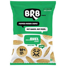 Brb Popped Potato Chips Bhel 48G