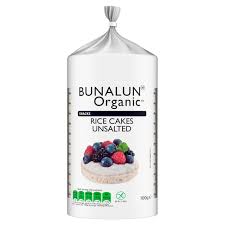 Bunalun Organic Snacks Rice Cakes Unsalted 100 Gm.