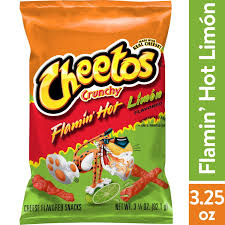 Cheetos Crunchy Flamin Hot Limon 25G