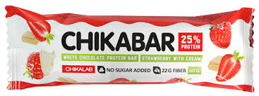 Chikabar Protein Bar White Chocolate Strawberry