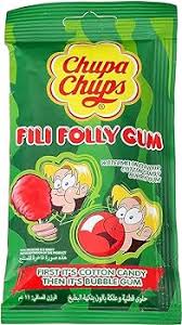 Chupa Chups Fili Folly Gum Watermelon Gum & Cotton 11G