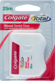 Colgate Total Waxed Dental Floss Mint 25 Mts