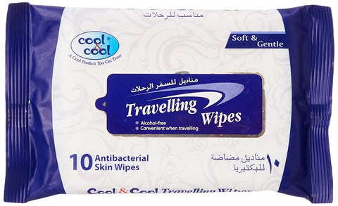 Cool & Cool Travelling Wipes 10Pcs