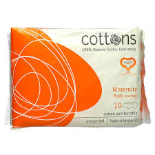 Cottons Maternity W Wings 10 Pads