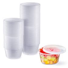 Deli Plastic Food Storage Container 12Oz With Airtight Lids