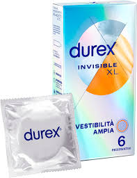 Durex Invisible Extra Large Ultra Thin High Sensitivity 6 Condoms