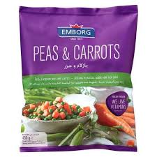 Emborg Frozen Peas & Carrot Mix 450Gm