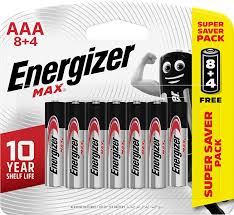 Energizer Max Aaa Primary Alkaline Batteries 8+4 Battery
