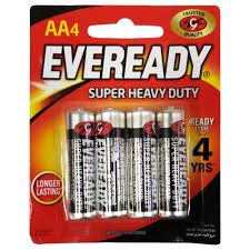 Everyday Battery Aa4 Black  4 Pcs