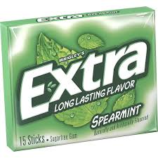 Extra Spearmint Flavor Sugar Free Gum 60G