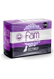 Fam Natural Cotton Feel Extra Thin Wing Super Sanitry 8Pad