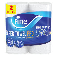 Fine Kitchen Tissue Paper Super Towel Pro 2 Roll