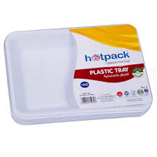 Hotpack Plastic Rectangular Tray 1Kg