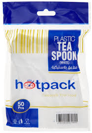 Hotpack White Plastic Tea Spoon 50Pcs