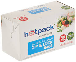 Hotpack Zipper Lock Bag 10x19Cm 50Pcs