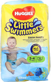Huggies Little Swimmers Disposable Swim Daipers Unisex Small 12 Count