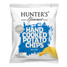 Hunters Gourmet Hand Cooked Potato Chips Sea Salt 40G