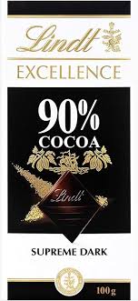 Lindt Excellence Absolute Dark 90% Cocoa Chocolate 100g