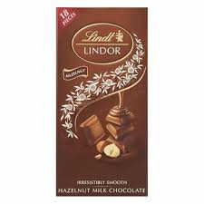 Lindt Lindor Hazelnut Smooth Chocolate 100G