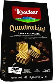 Loacker Quadratini Dark Chocolate 125Gm