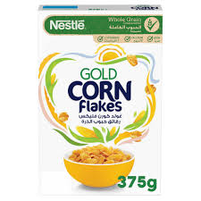 Nestle Gold Corn Flakes Tasty & Crunchy Cereal 375Gm