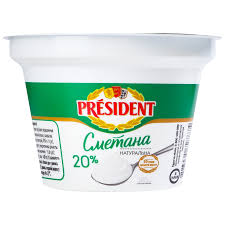 President 20 Soure Cream 180.G