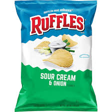 Ruffles Sour Cream & Onion Potato Chips 8.5OZ