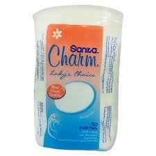 Sanita Charm Ladys Choice Cotton Oval Pads 50S