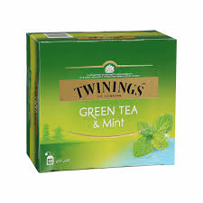 Twining Goldline Green Tea With Mint 50s