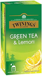 Twinings Pure Green Tea & Lemon 100 Bags