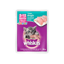 Whiskas Cat Food Junior Tuna 80Gm