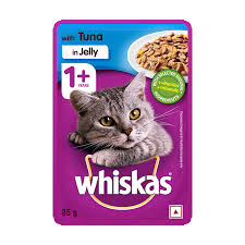 Whiskas Tuna In Jelly Flavour Adult 1Year Cat Food 80Gm