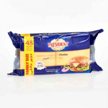 President Cheddar Burger Slice Cheese 800gm